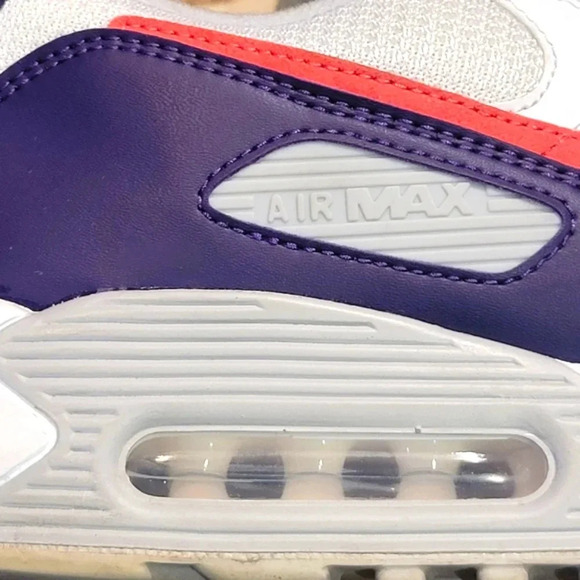 Nike Air Max 90 Wmns Sz 15.5 Purple White Wmns 15.5 | Mens 14 #CW1360 100 - Picture 5 of 9